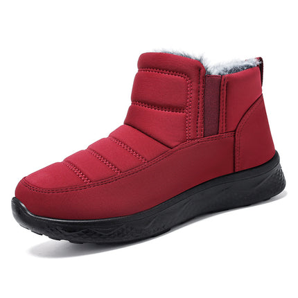 Wholesale Women's Shoes Polyurethane Faux Fur Thickened Padded Snow Boots