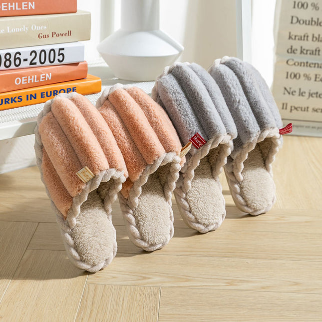 Wholesale Women's/Men's Winter Home Non-slip Thick-soled Warm Slippers 