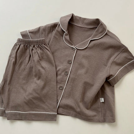 Wholesale Children's Spring Fall Pajamas Homewear Two-piece Set