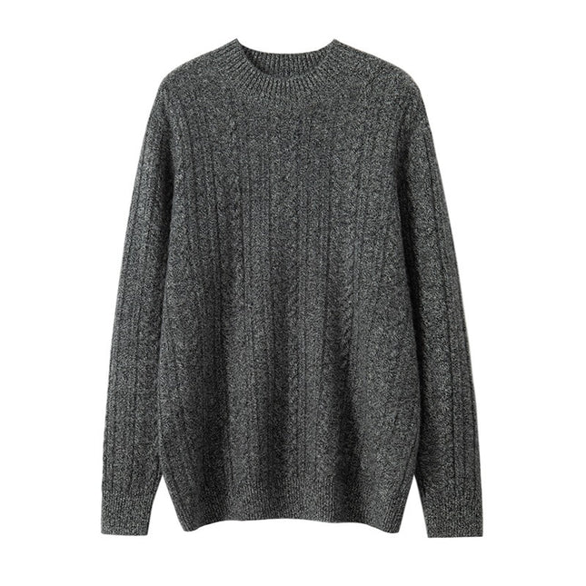 Wholesale Men's Winter Half Turtleneck Thickened Warm Woolen Sweater