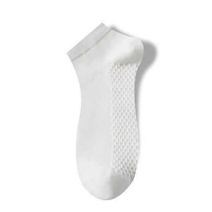 Wholesale Men's Summer Cotton Sports Anti-odor Mesh Short Socks