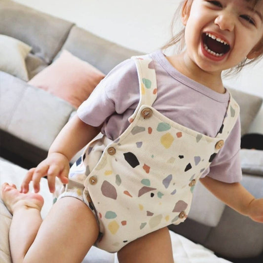 Little Baby Summer Bib Triangle Romper Infants Suspender Overalls