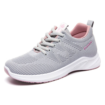 Women's Spring Breathable Mesh Running Shoes Lightweight Soft Sole Sports Shoes 