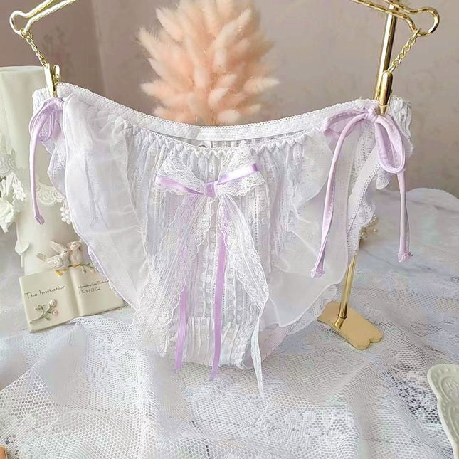 Wholesale Cute Embroidery Lace Yummy Briefs for Girls