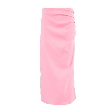 Wholesale Women's Summer High Waist Slim Side Slit Skirt