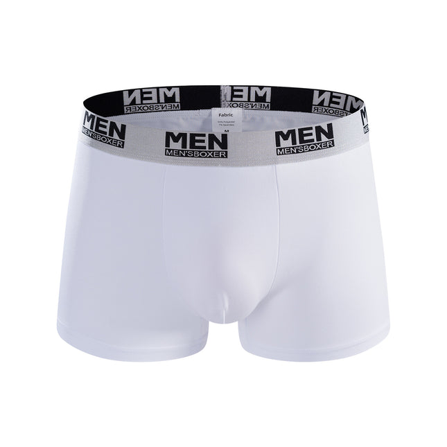 Men's Yummy Weave Belt Boxer Briefs Milk Silk Quick-drying Underwear