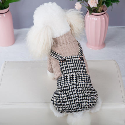 Spring Autumn Pet Clothes Suspender Dress Pomeranian Puppy Two-legged Dog Dress