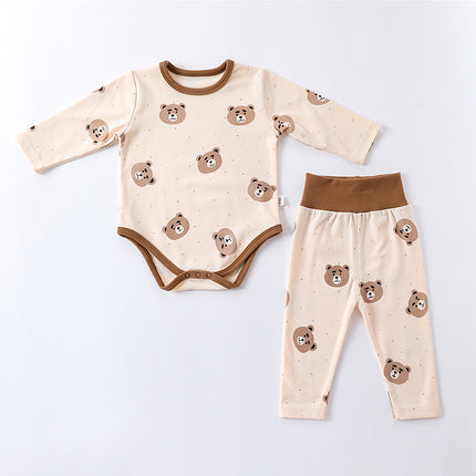 Wholesale Baby Fall Winter German Velvet Warm Thermals Two Piece Set