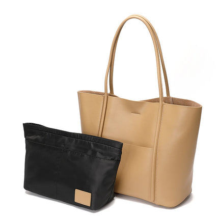 Women's Genuine Leather Tote Bag Summer Large Handbag Cowhide Shoulder Bag