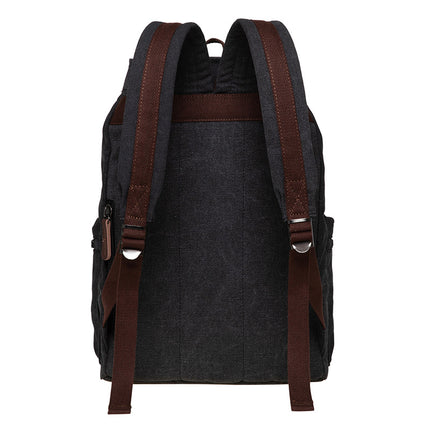 Men's Retro Backpack Laptop Student Backpack Casual Fashion Canvas Backpack