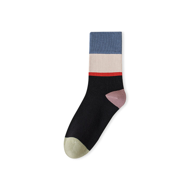 Wholesale Men's Autumn Winter Breathable Cotton Anti-odor Antibacterial Mid-calf Socks