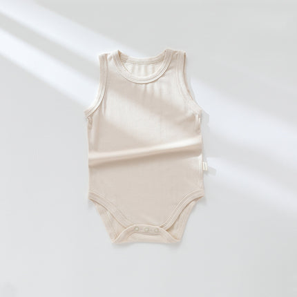 Newborn Baby Sleeveless Triangle Romper Summer Cotton Thin Jumpsuit