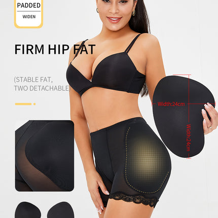 Wholesale Women's Butt Lifter Plus Size Low Waist Hip Padded Sponge Padded Hip Shorts