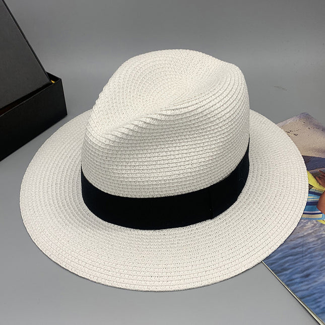 Wholesale Spring and Summer Foldable Beach Vacation Sunshade Jazz Hat 