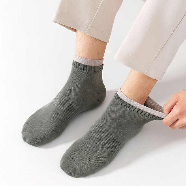 Wholesale Men's Summer Pure Cotton Sports Breathable Mesh Crew Socks
