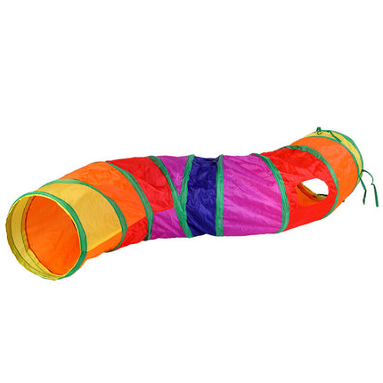 Wholesale Cat Toys Cat Tunnel Foldable Pet Runway Bell Ball Funny Cat Maze Channel