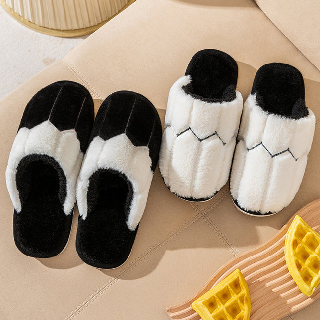 Wholesale Men's/Women's Autumn Home Warm Non-slip Faux Fur Slippers 