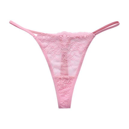 Wholesale Ladies Thin Strap See-Through Cotton Crotch Quick-drying Thong Panties