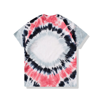 Wholesale Summer Boys and Girls Washable Tie Dye Short Sleeves T-Shirt