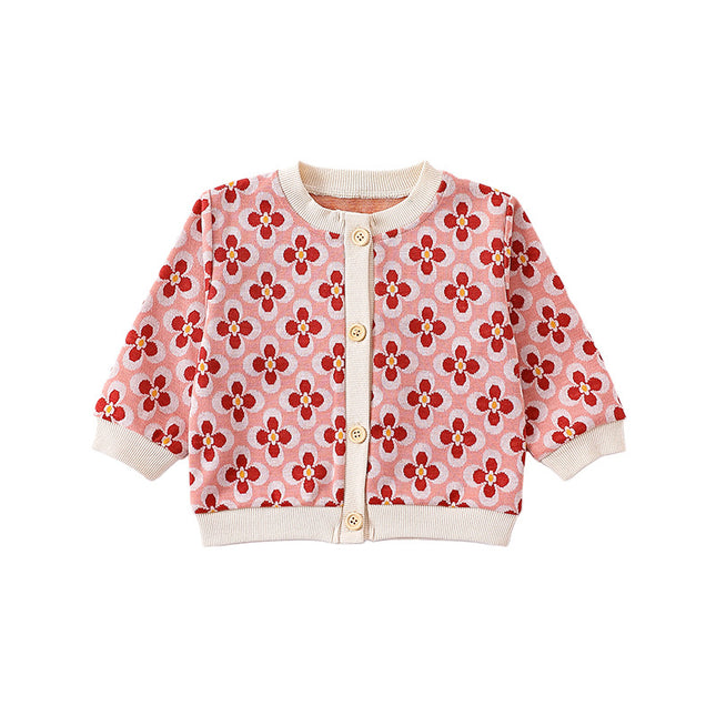 Wholesale Newborn Baby Autumn Coat Children's Long Sleeve Cardigan Sweater Top