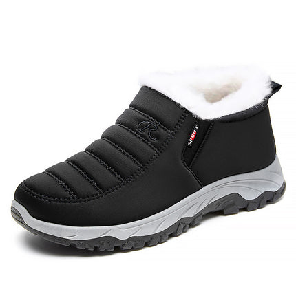 Mother's Winter Shoes Faux Fur Thickened Padded Shoes for Middle-aged and Elderly People