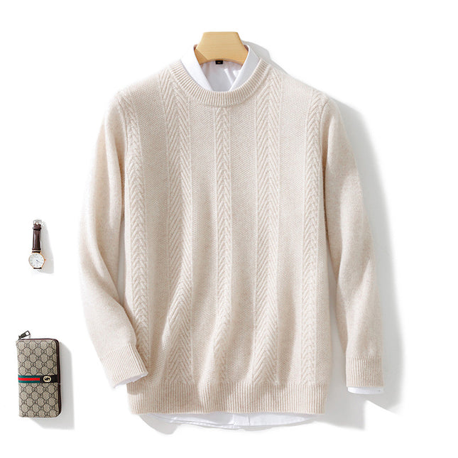 Wholesale Men's Winter Seamless Half Turtleneck Wool Bottoming Cashmere Sweater
