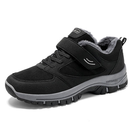 Men's Winter Thickened Faux Fur Walking Shoes To Keep Warm and Hiking Shoes