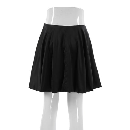 Wholesale Ladies Fashion Black Skirt Women's Summer A Line High Waist Skirt