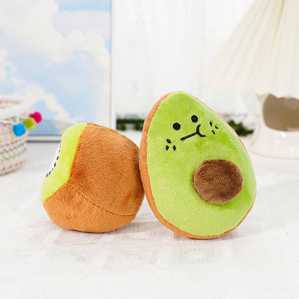 Wholesale Pet Plush Avocado Sound Toys Teething Dogs and Cats 
