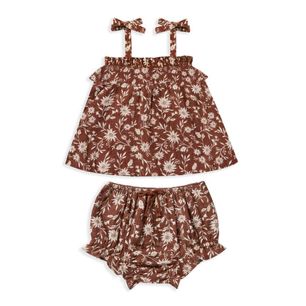 Wholesale Toddler Baby Girl Summer Floral Top Shorts Two Piece Set