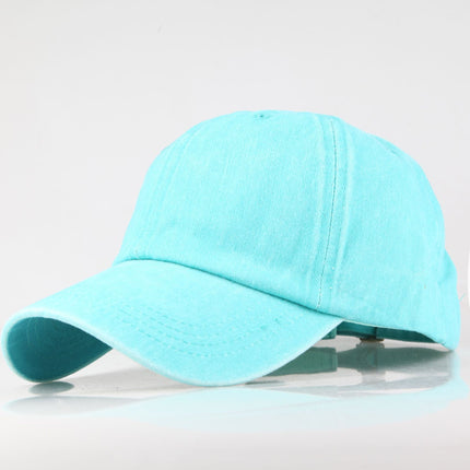 Wholesale Women's Washable Baseball Caps Men's Casual Distressed Sun Hats 
