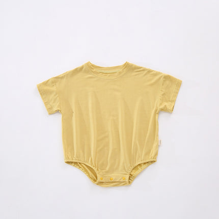 Newborn Baby Summer Bodysuit Short-sleeved Romper Modal Triangle Onesie
