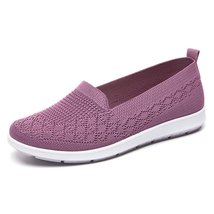Women's Spring Summer Cloth Shoes Casual Breathable Flat Soft-soled Shoes 