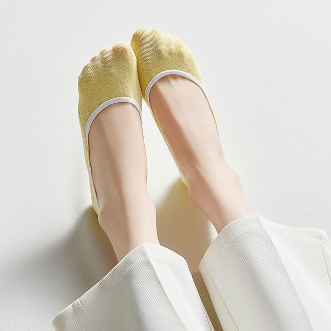 Wholesale Women's Spring Summer Thin Mesh Cotton Antibacterial Boat Socks