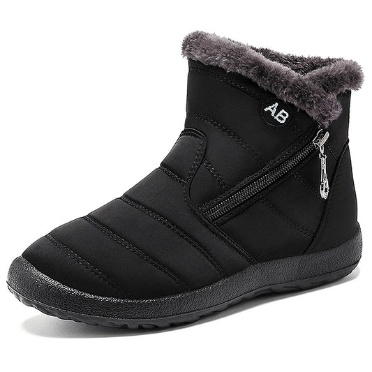 Wholesale Women's Winter Faux Fur Warm Shoes Plus Size Cotton Padded Boots