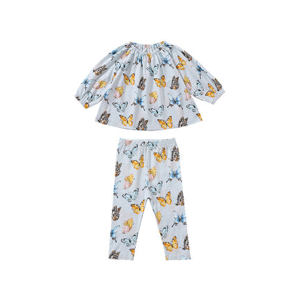 Wholesale Spring and Summer Baby Split Two-piece Baby Modal Cotton Two Piece Set
