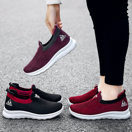 Wholesale Women's Spring Comfortable Soft Sole Travel Running Sneakers