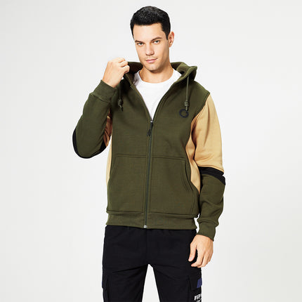 Wholeslae Men's Fall Winter Plus Size Casual Hooded Cardigan Jacket