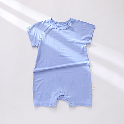 Infant Baby Summer Modal Short-sleeved Shorts Onesie Thin Romper