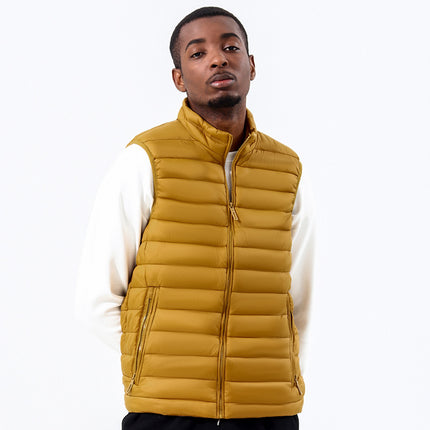 Wholesale Men's Fall Winter Large Size Stand Collar Warm  Padded Vest