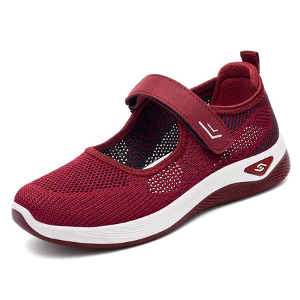 Wholesale Mom's Shoes Summer Casual Breathable Walking Shoes for Middle-aged and Elderly Women