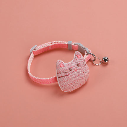 Wholesale Pet Collar Cat Collar Cute Bell Cartoon Pattern Adjustable Dog Collar 