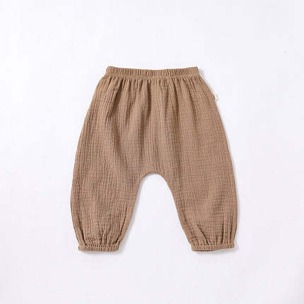 Infant Baby Summer Check Bloomers Loose Casual Pants