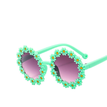 Wholesale Children's Flower Sunscreen Cute Beach Sunglasses
