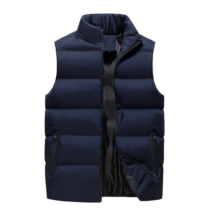 Wholesale Men's Autumn Winter Fashion Casual Thick Padded Warm Vest
