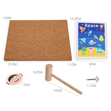 Young Children Puzzles Early Education Educational Nail Wooden Puzzle Toys