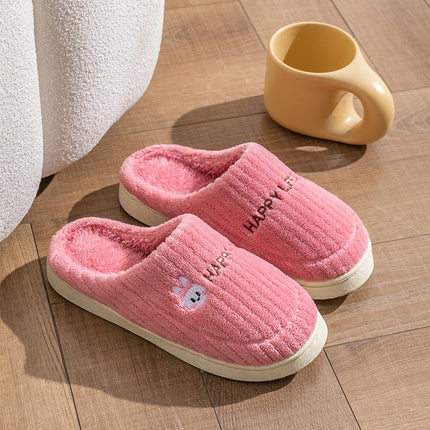 Women's Cute Fall Winter Home Indoor Non-slip Thick-soled Warm Soft-soled Slippers