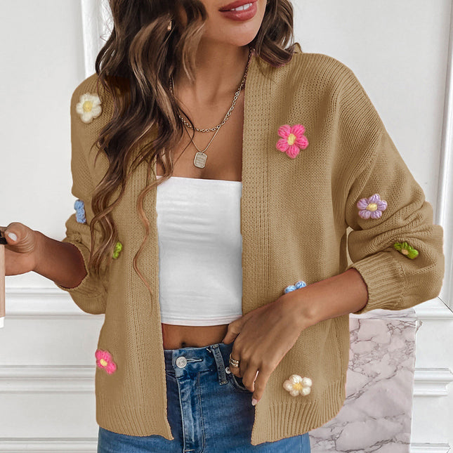 Wholesale Women's Casual Loose Cardigan Sweater Jacket
