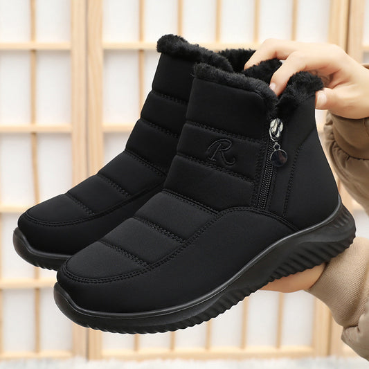 Women's Winter Lightweight Padded Boots Faux Fur Thickened Warm Snow Boots