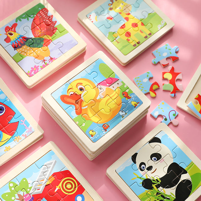 Children's Wooden Puzzle 2-6 Years Old Kindergarten Baby Early Education Educational Toys